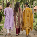 Pack of 3 Elegant Kurta Pants & Dupatta Set (E-04)
