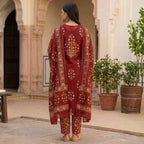 3 Combo Set Included Kurta, Pants & Dupatta with elegant prints | KS-02