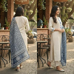 Pack of 2 Premium Cotton Kurtis with Pant & Dupatta – ( Anarkali Set + Kurta Set ) – Casual Ethnic| C-13
