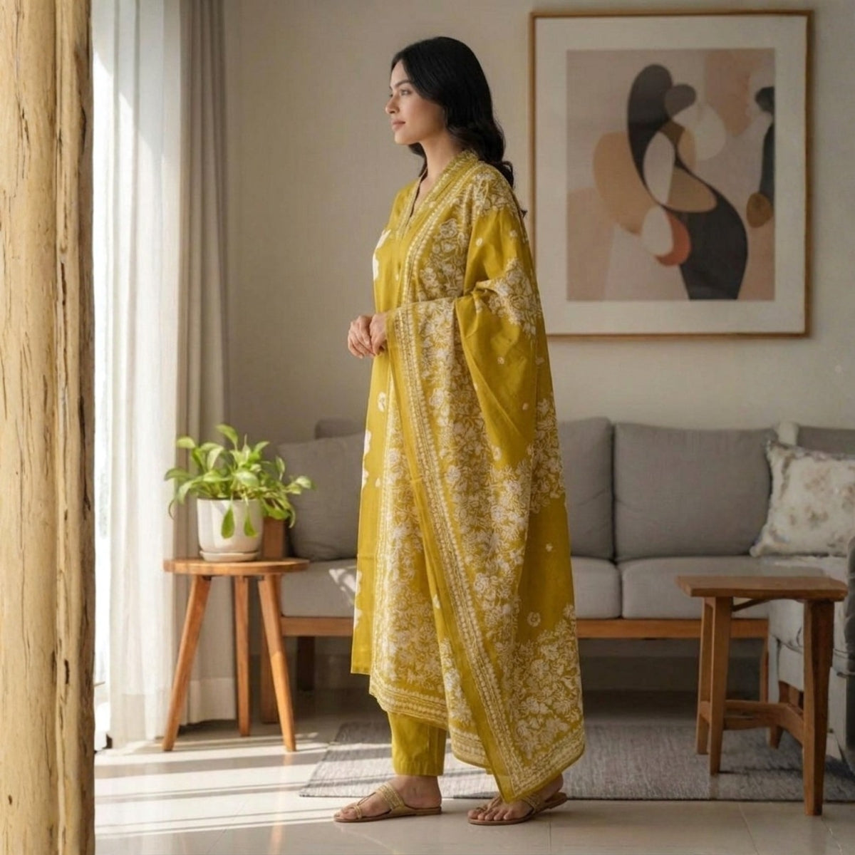 3 Combo Set Included Kurta, Pants & Dupatta with elegant prints | KS-03