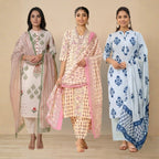 Pack Of 3 Kurta Summer Collection Set (CKS_01)