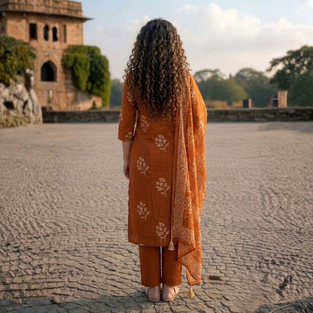 3 Combo Set Included Kurta, Pants & Dupatta with elegant prints | KS-03
