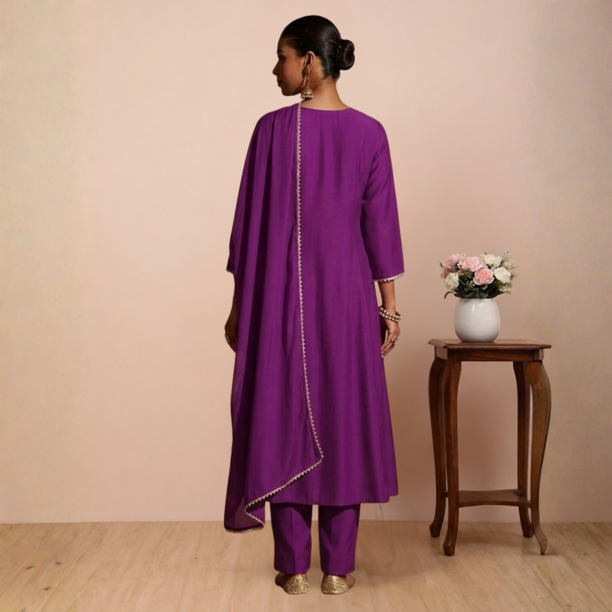 Pack of 3 Kurta Pant Set with Dupatta (DMK-4)