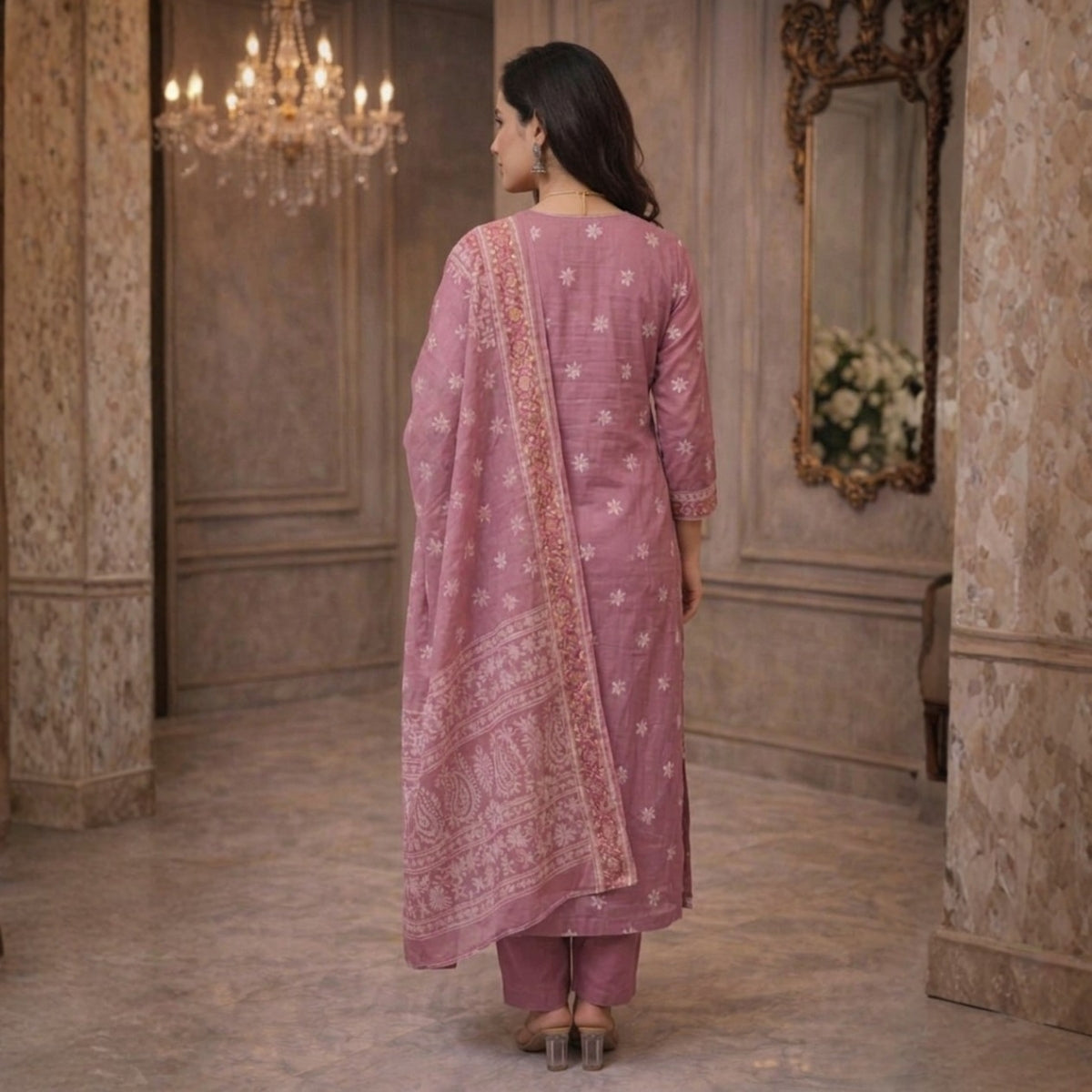 3 Combo Set Included Kurta, Pants & Dupatta with elegant prints | KS-01