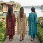 Pack of 3 Women’s Designer Kurta Sets – Ethnic Kurta Pant Dupatta Set for Women (P3K-10)
