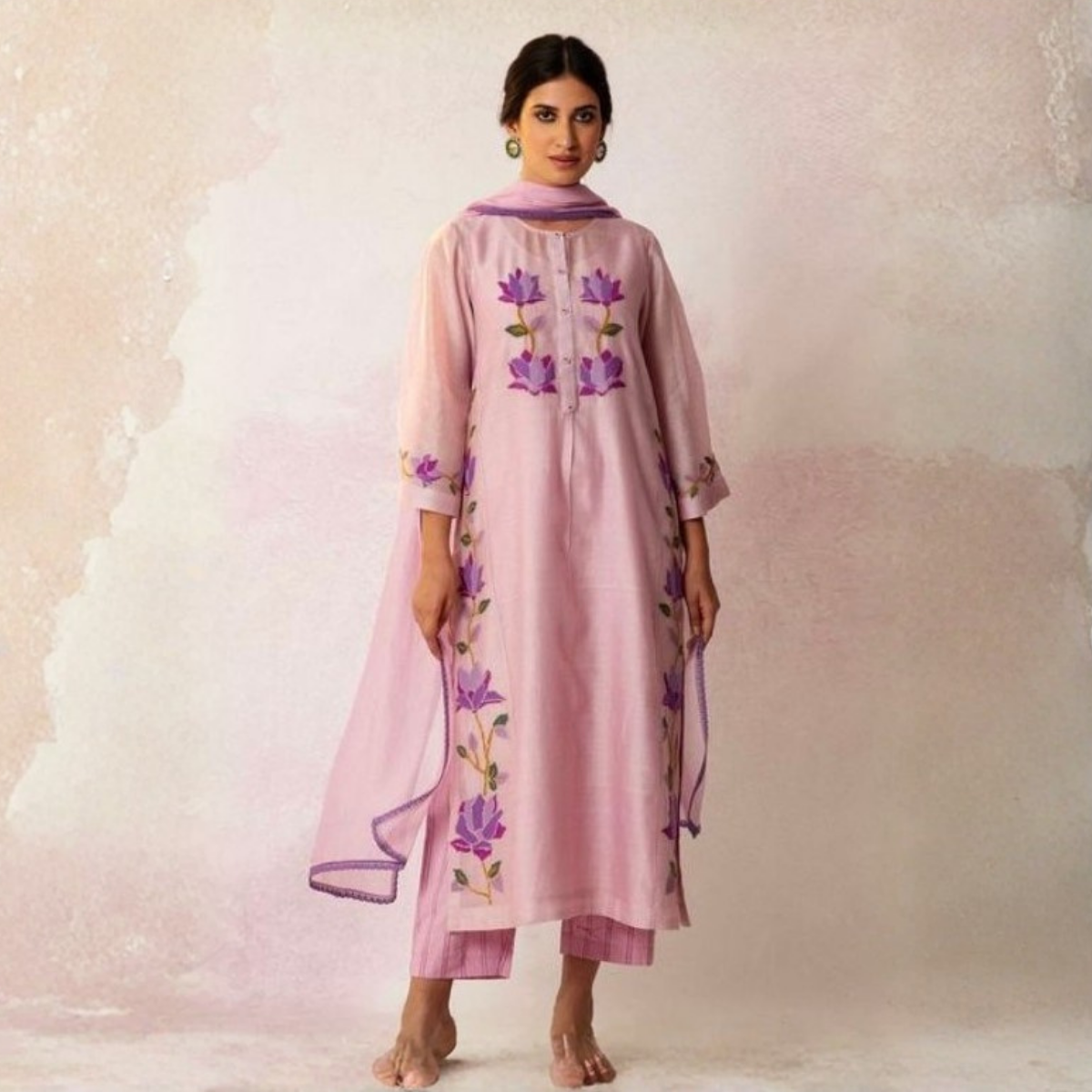 Pack of 3 Kurta Pant Set with Dupatta (DMK-8)