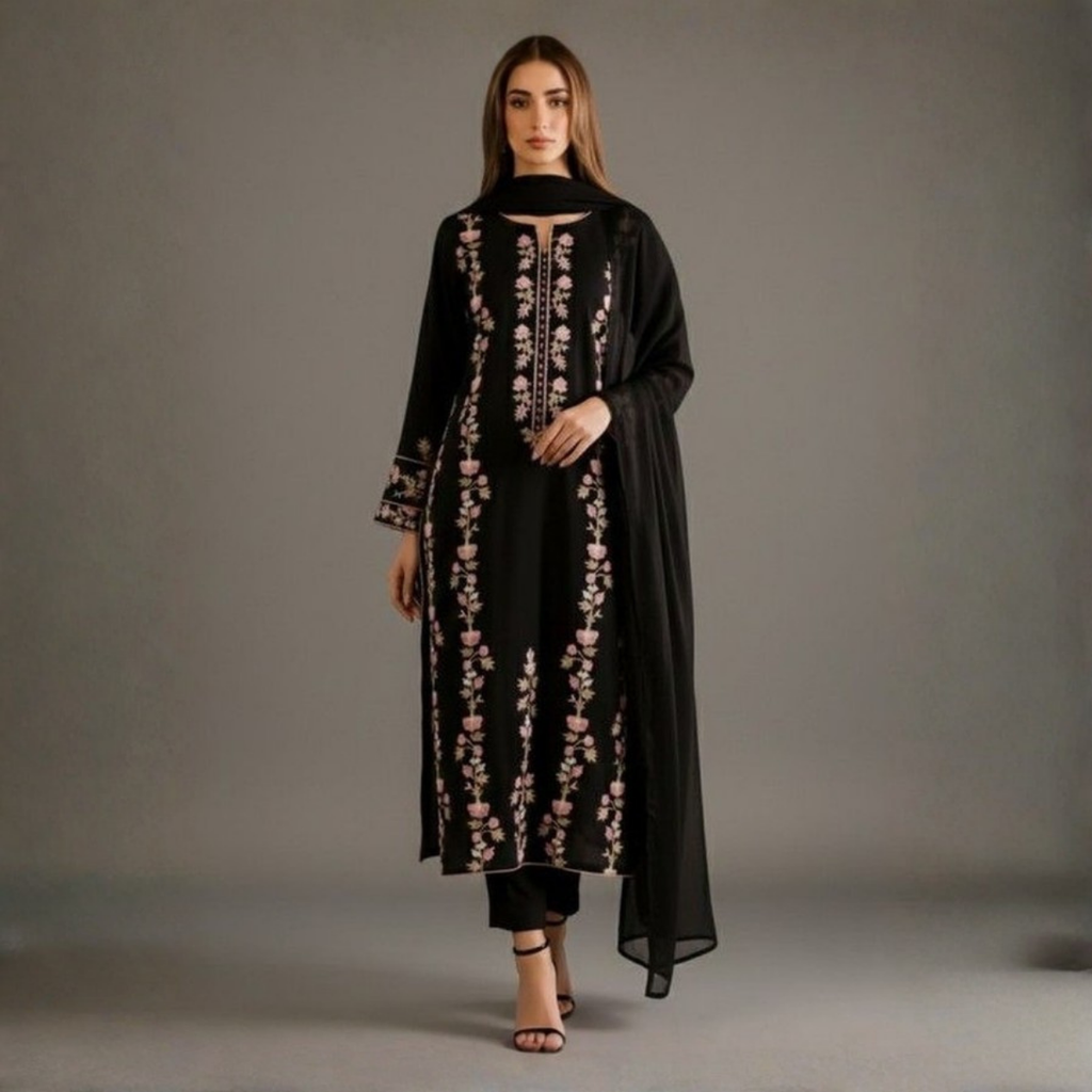 Pack of 3 Kurta Pant Set with Dupatta (DMK-9)