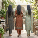 Pack of 3 Women’s Designer Kurta Sets – Ethnic Kurta Pant Dupatta Set for Women (P3K-15)