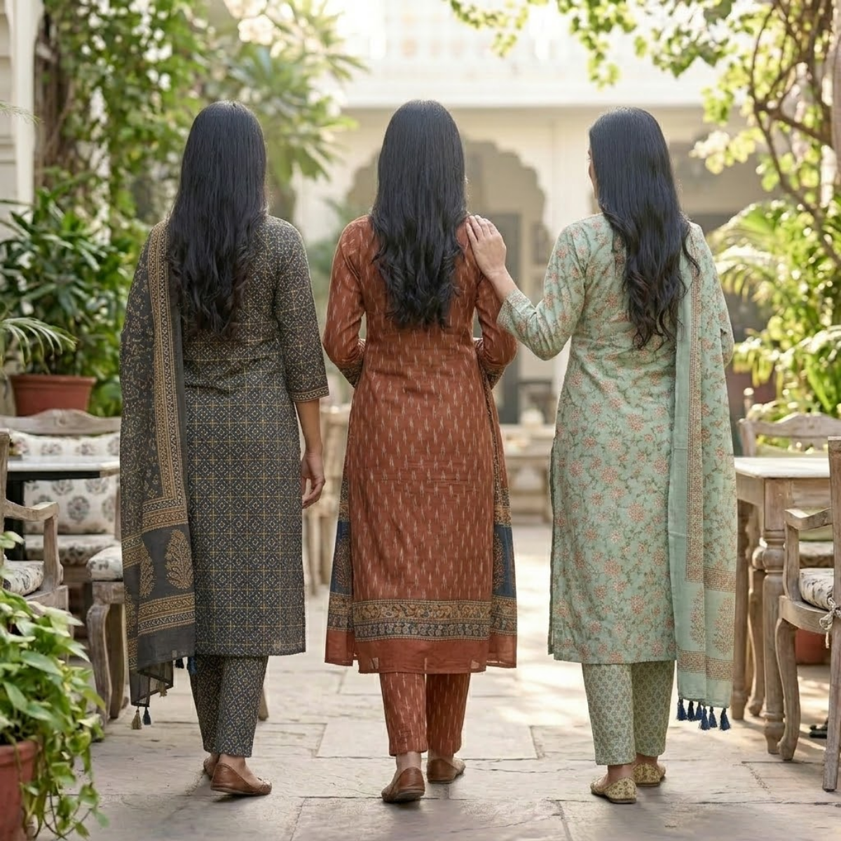 Pack of 3 Women’s Designer Kurta Sets – Ethnic Kurta Pant Dupatta Set for Women (P3K-15)