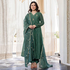 Pack of 2 Premium Cotton Kurtis with Pant & Dupatta – ( Anarkali Set + Kurta Set )| C-19