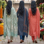Pack of 3 Women’s Designer Kurta Sets – Ethnic Kurta Pant Dupatta Set for Women (P3K-16)