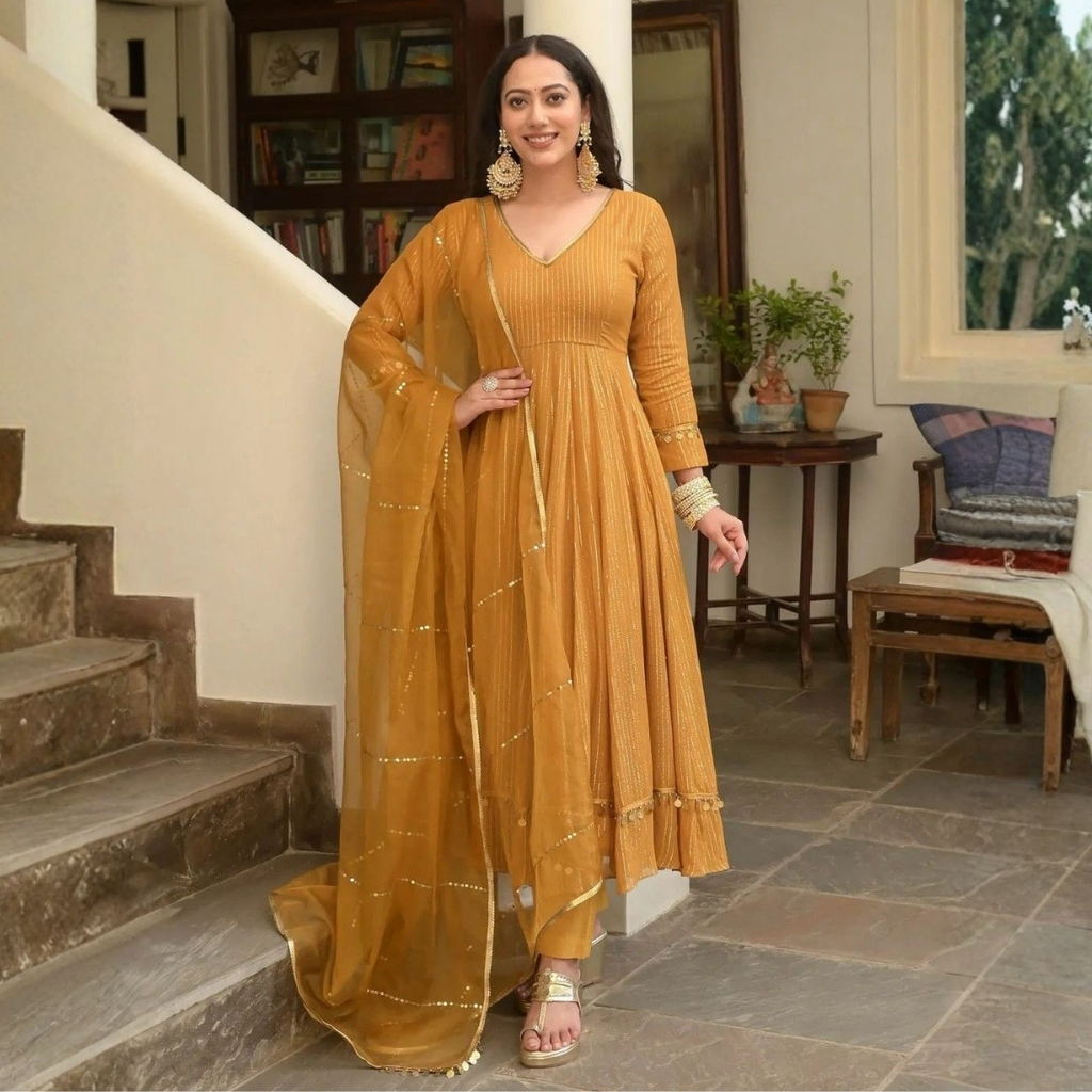 Pack of 3 Kurta Pant Set with Dupatta (DMK-1)