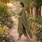 3 Combo Set Included Kurta, Pants & Dupatta with elegant prints | KS-01