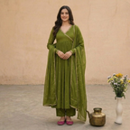 Pack of 3 Kurta Pant Set with Dupatta (DMK-1)