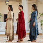 Pack Of 3 Kurta Sets Beautiful with dupatta Trendy Ethnic Wear  in One Deal (A-13)