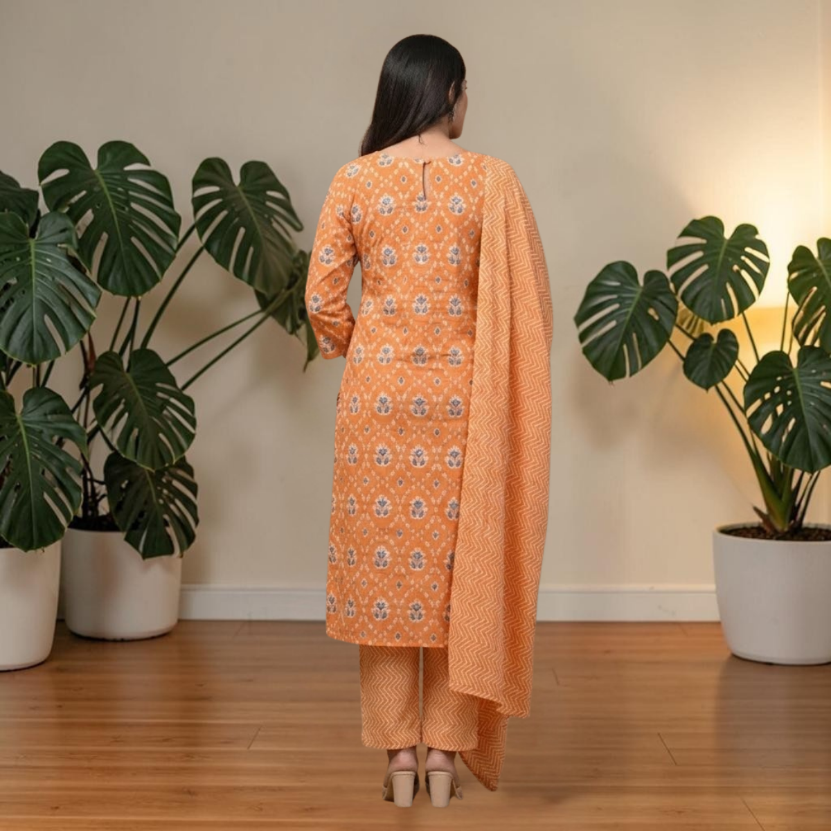 Pack of 3 Kurta Pant Set with Dupatta (DMK-3)