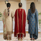 Pack Of 3 Kurta Sets Beautiful with dupatta Trendy Ethnic Wear  in One Deal (A-13)